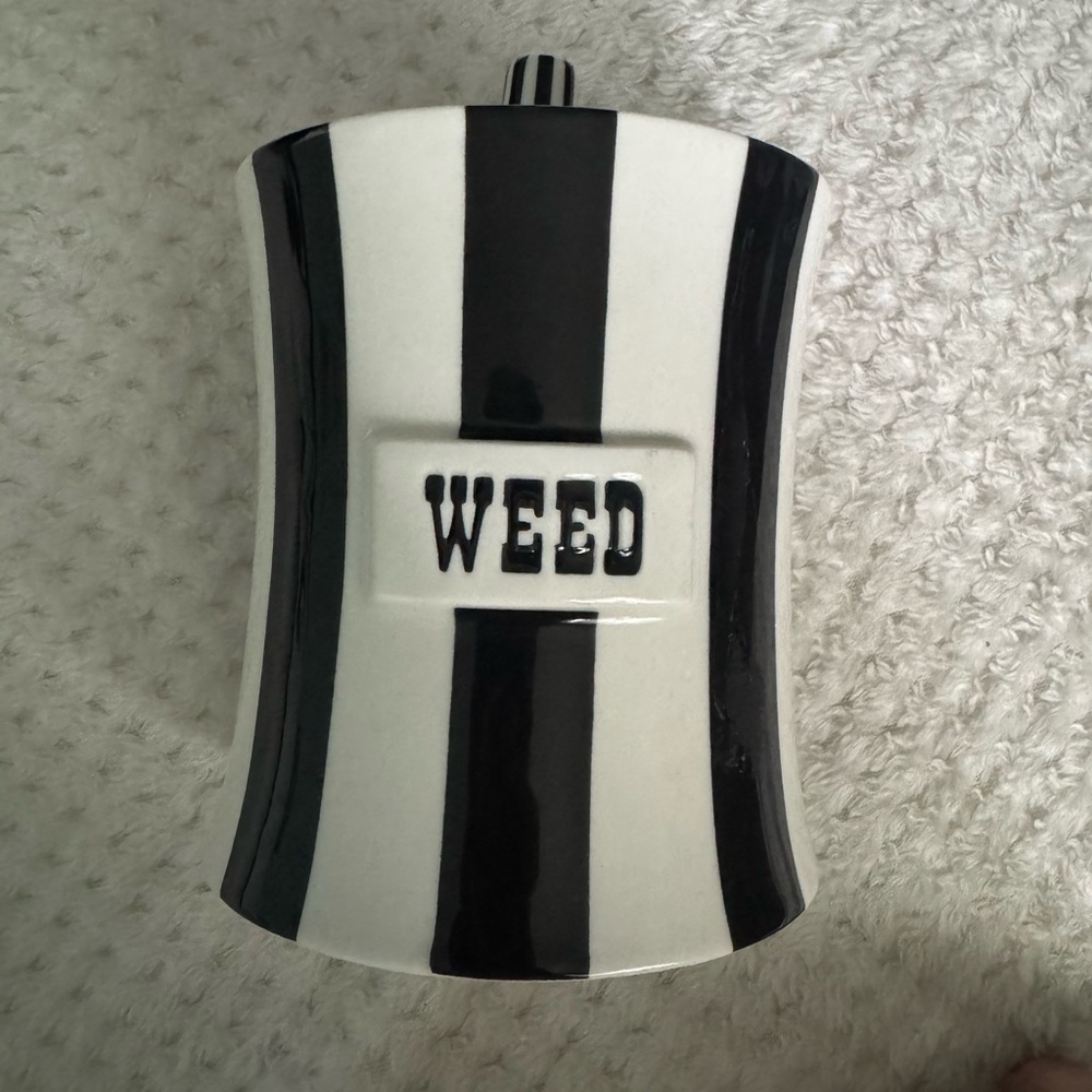 Jonathan Adler Ceramic Weed Canister Jar